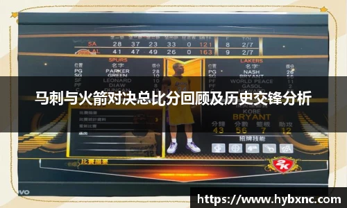 马刺与火箭对决总比分回顾及历史交锋分析